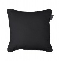 Housse de coussin 100% coton - 40 x 40 cm - panama - noir