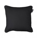 Housse de coussin 100% coton - 40 x 40 cm - panama - noir