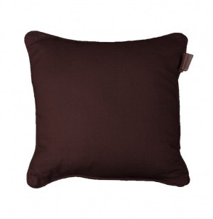 Housse de coussin 100% coton - 40 x 40 cm - panama - choco