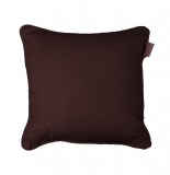 Housse de coussin 100% coton - 40 x 40 cm - panama - choco
