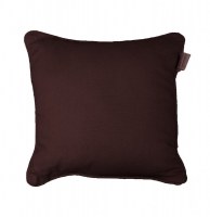 Housse de coussin 100% coton - 40 x 40 cm - panama - choco