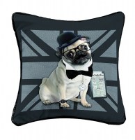 Housse de coussin - 40 x 40 cm - gentleman