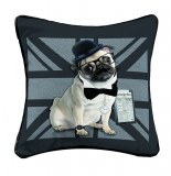 Housse de coussin - 40 x 40 cm - gentleman