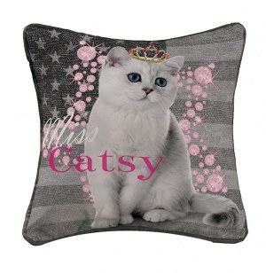 Housse de coussin - 40 x 40 cm - miss catsy