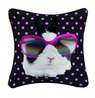 Housse de coussin - 40 x 40 cm - bunny star rose