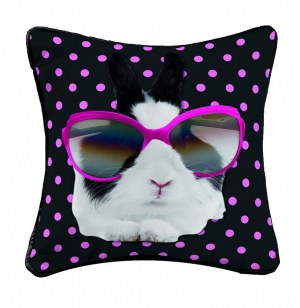 Housse de coussin - 40 x 40 cm - bunny star rose