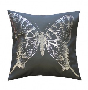 Housse de coussin - 40 x 40 cm - envola - anthracite