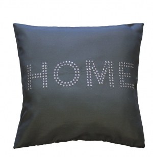 Housse de coussin - 40 x 40 cm - sequin - home anthracite