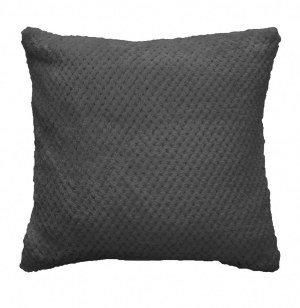 Housse de coussin - 40 x 40 cm - jacquard - anthracite