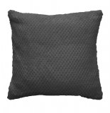 Housse de coussin - 40 x 40 cm - jacquard - anthracite
