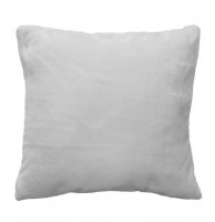 Housse de coussin - 40 x 40 cm - flanelle - blanc