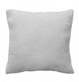 Housse de coussin - 40 x 40 cm - flanelle - blanc