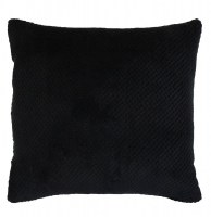 Housse de coussin - 40 x 40 cm - jacquard - calinou - noir