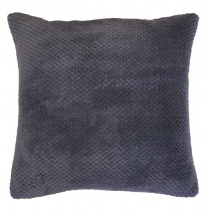Housse de coussin - 40 x 40 cm - jacquard - calinou - anthracite