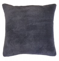 Housse de coussin - 40 x 40 cm - jacquard - calinou - anthracite