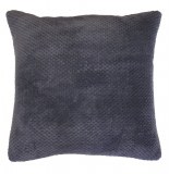 Housse de coussin - 40 x 40 cm - jacquard - calinou - anthracite
