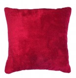 Housse de coussin - 40 x 40 cm - jacquard - calinou - rouge
