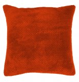 Housse de coussin - 40 x 40 cm - jacquard - calinou - brique