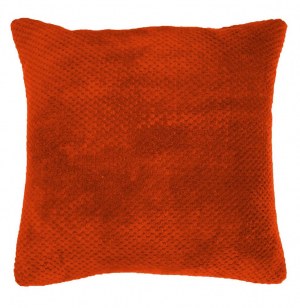 Housse de coussin - 40 x 40 cm - jacquard - calinou - brique