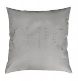 Housse de coussin - 40 x 40 cm - sequin - strass gris