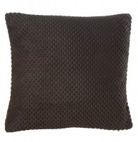 Housse de coussin - 40 x 40 cm - jacquard - noir