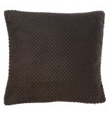Housse de coussin - 40 x 40 cm - jacquard - noir