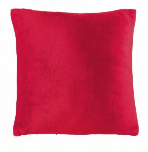 Housse de coussin - 40 x 40 cm - flanelle - rouge