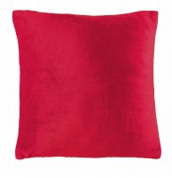 Housse de coussin - 40 x 40 cm - flanelle - rouge