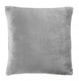 Housse de coussin - 40 x 40 cm - flanelle - gris
