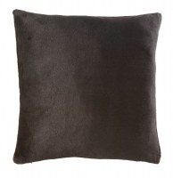 Housse de coussin - 40 x 40 cm - flanelle - noir