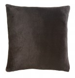 Housse de coussin - 40 x 40 cm - flanelle - noir