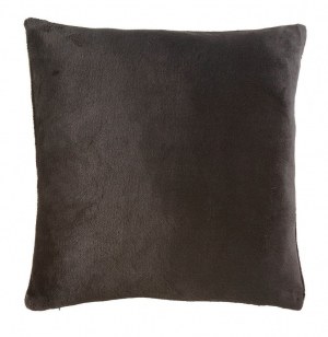 Housse de coussin - 40 x 40 cm - flanelle - noir
