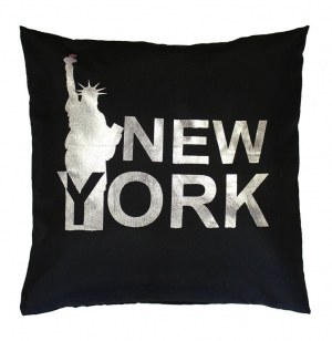 Housse de coussin - 40 x 40 cm - ny noir