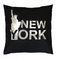 Housse de coussin - 40 x 40 cm - ny noir