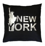 Housse de coussin - 40 x 40 cm - ny noir