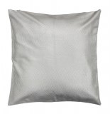 Housse de coussin - 40 x 40 cm - pu uni - argent