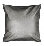 Housse de coussin - 40 x 40 cm - pu uni - gris