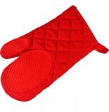 Gant de cuisine avec protection silicone - cuistot - rouge
