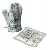 Gant de cuisine et manique - 100% coton - atlantis