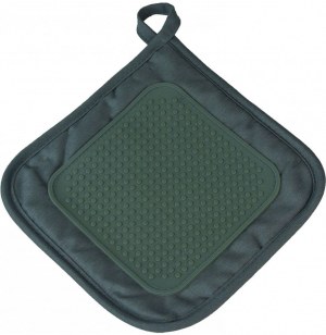 Manique avec protection en silicone - cuistot - anthracite