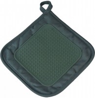 Manique avec protection en silicone - cuistot - anthracite