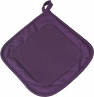 Manique avec protection en silicone - cuistot - prune