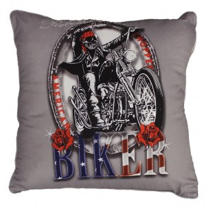 Coussin micorfibre - 40 x 40 cm - biker