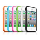Coque Bumper TPU iPhone4/4S + Bouton Alu
