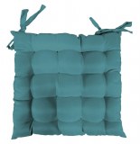 Assise matelassée - 40 x 40 cm - essentiel - bleu