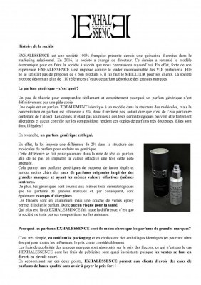 Parfum generique authentique a 99%