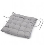 Assise matelassée - 40 x 40 cm - essentiel - gris