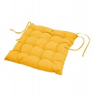 Assise matelassée - 40 x 40 cm - essentiel - jaune