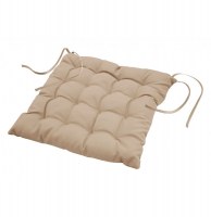 Assise matelassée - 40 x 40 cm - essentiel - lin