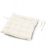 Assise matelassée - 40 x 40 cm - essentiel - naturel